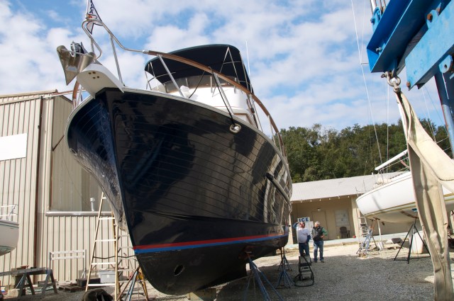 You can see that her bottom needs painting!