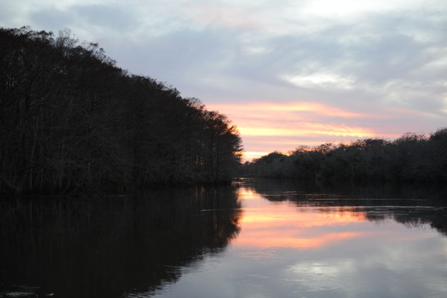 The creek reflect the beauty of the evenings.