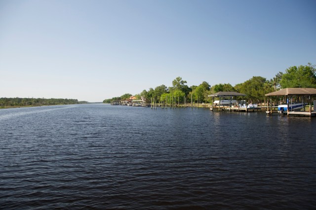 By late afternoon the waterway seems endless.