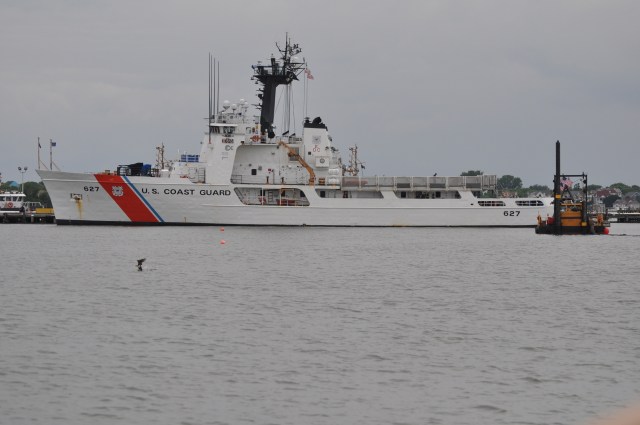 U.S. Coast Guard vessel docked at Cape May.