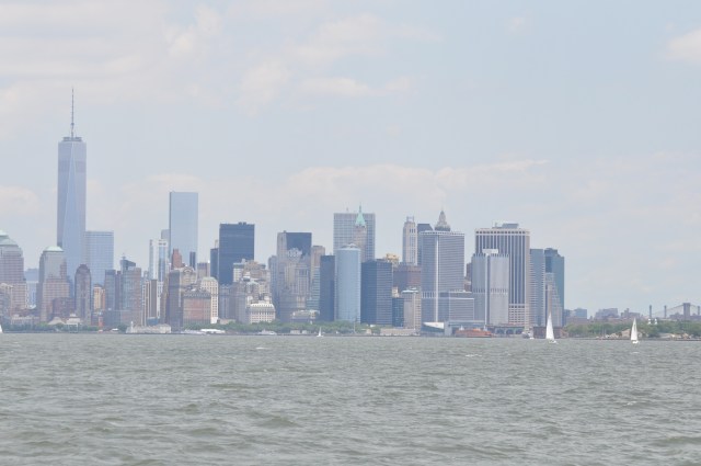 The famous skyline through the haze.