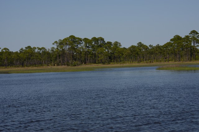 The promise of a peaceful anchorage lures us off of the main channel.