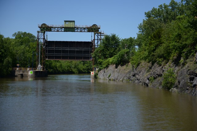 Approaching a guard gate...