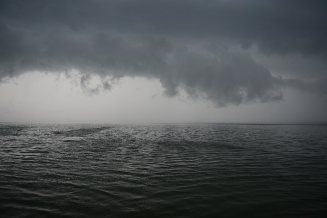An afternoon storm brews up.  It is one of many.