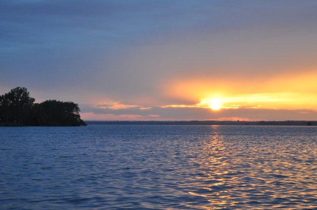 Our first Canadian sunset.