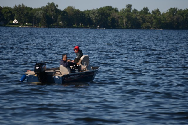 Fishermen are omnipresent, through rain or shine.