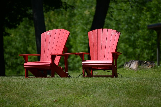 The park-like setting at the TSW locks.