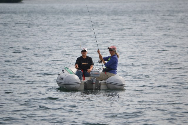 Ann's scrumptious Lake Trout, caught at Washington Harbor, Isle Royale