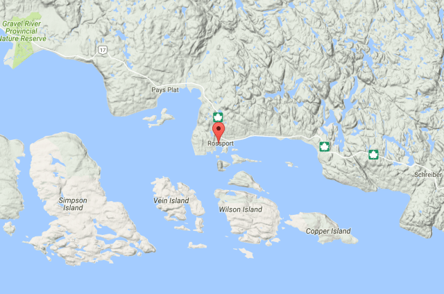 At the dock in Rossport, Ontario